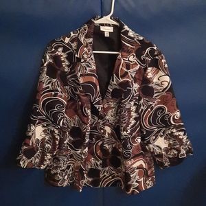 Dress Barn black,brown and tan blazer size 18/20